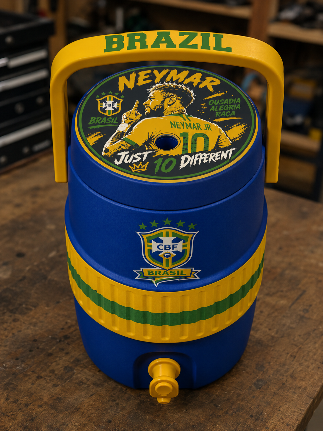 Brazil Soccer Coozie