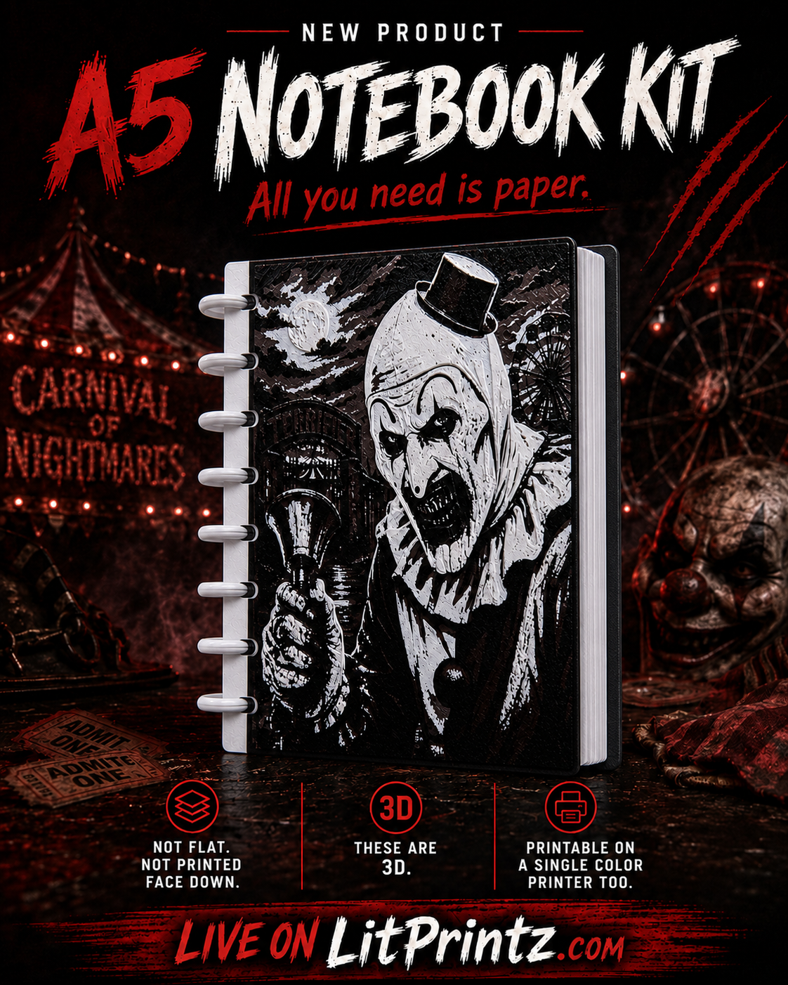 Art the Clown Notebook Kit