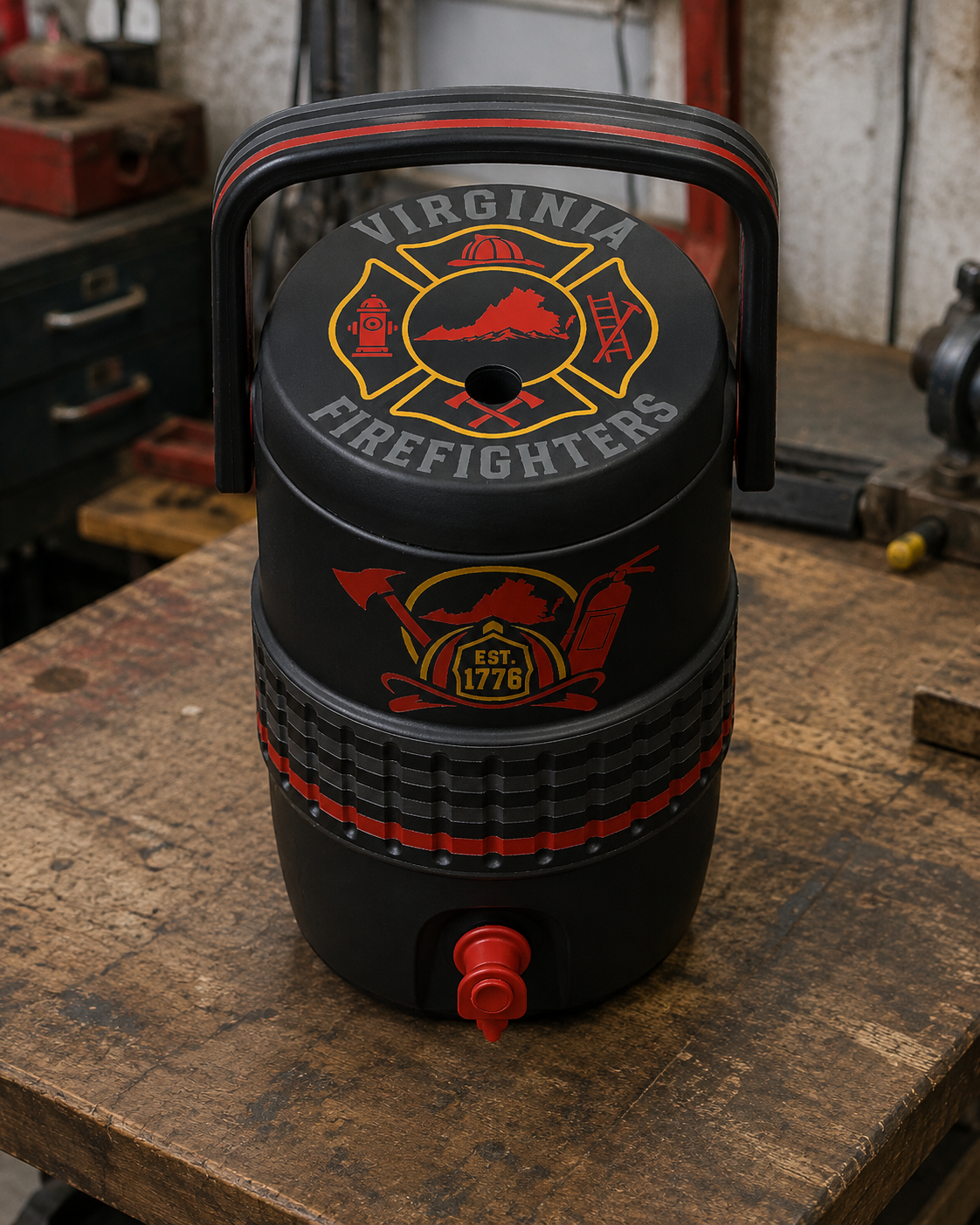Virginia Firefighter Coozie