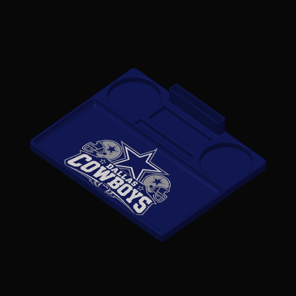 Dallas Cowboys Rolling Tray isometric view