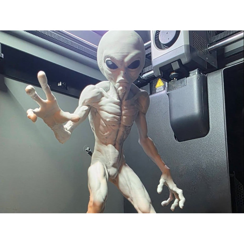 THEM 1947 Alien Grey: The Abductor, 3D printed THEM 1947 alien grey figure