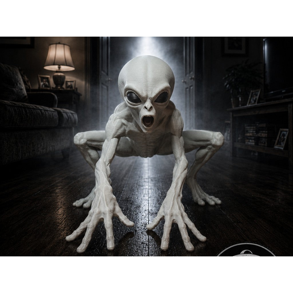 THEM 1947 Alien Grey: The Intimidator, 3D printed THEM 1947 alien grey figure