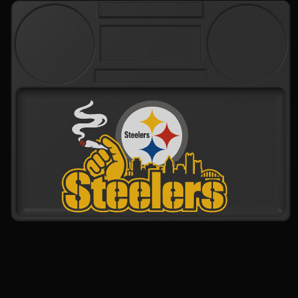 Pittsburgh Steelers Rolling Tray top view