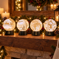 Christmas Lithophane Ball Ornament, 3D printed Christmas ornament