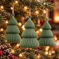 Modern Christmas Tree Ornaments (Pack of 4), 3D printed Christmas ornament