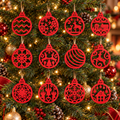Christmas Tree Ornament Set (Set of 12), 3D printed Christmas ornament