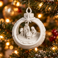 Nativity Christmas Bauble, 3D printed Christmas ornament