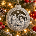 Nativity Scene Ornaments (Pack of 3), 3D printed Christmas ornament