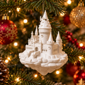 Hogwarts Castle Christmas Tree Ornament, 3D printed Christmas ornament