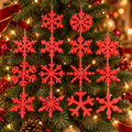 Snowflake Christmas Ornaments (Set of 14), 3D printed Christmas ornament