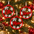 Personalized Name Christmas Ball (Pack of 4), 3D printed Christmas ornament