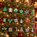 Christmas Ornament Variety Set (Set of 18), 3D printed Christmas ornament