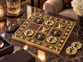 Gold Monogram Tic-Tac-Toe Set